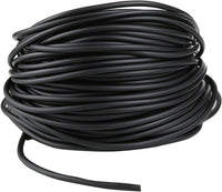 Aquarium 50 Feet Standard 3/16" Black Flexible Airline Tubing – Essentials for Fish - 165 Feet with connectors