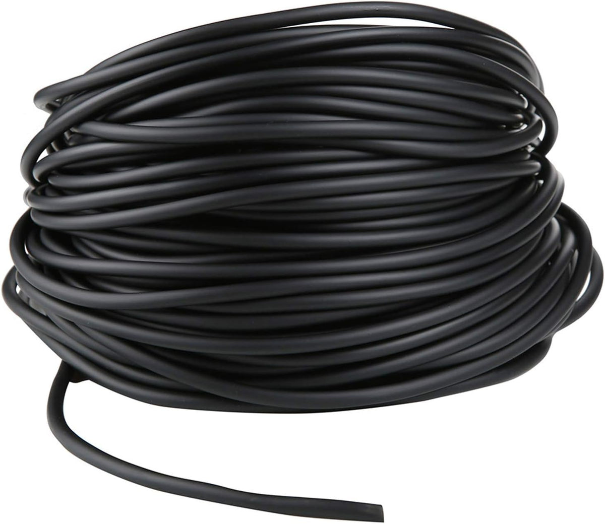 Aquarium 50 Feet Standard 3/16" Black Flexible Airline Tubing – Essentials for Fish - 165 Feet with connectors
