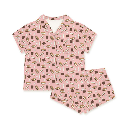 S'more to Love (Women's Short Sleeve PJ) - Pink