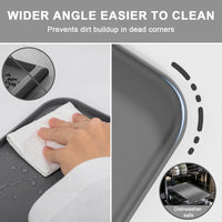 Silicone Pet Feeding Mats, 24''x16'' Large Size, Waterproof - Gray / 24"L x 16"W - image 4