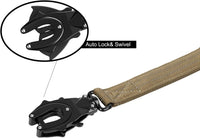 Tactical Dog Leash with Quick-Release Metal Clasp - 4 FT / Reflective Brown - image 2