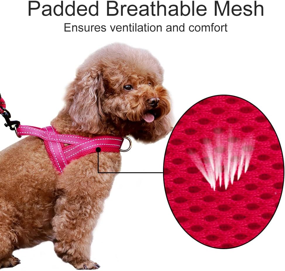 Plutus Pet No Pull Dog Harness with Front Clip - XL: chest 29.5"-39.4" / Pink - image 3