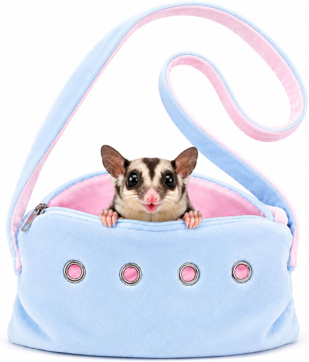Cat Sling Carrier for Cats and Kittens - Blue-Small