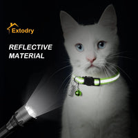 12 Pack Reflective-Breakaway Cat Collars with Bells - Adult Cat 7.5''-12.5'' (with 2 ID Tags) - image 2