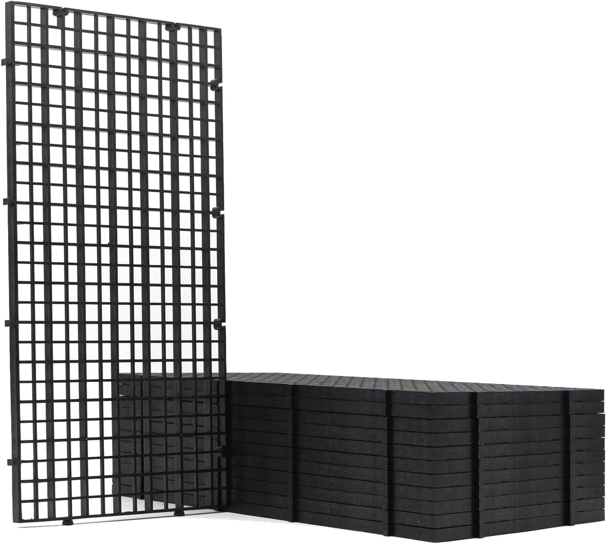 LINLAN 4 Pieces 11.8x11.8in Aquarium Grid Plastic - S 12pcs