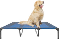 Elevated Dog Bed for Large Dogs 120lb - XL (48"L x 36"W x 9"H) / Blue