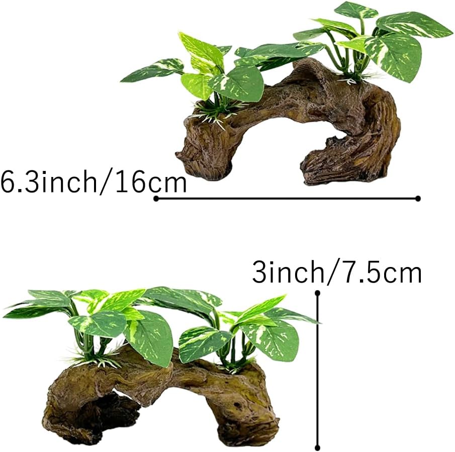 Fish Tank Decorations Aquarium Decor Ornaments Betta Silk Leaf pad - Type-d - image 3