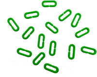 200Pcs Black C-Clips Plastic Chain Links for Birds & Small Pets – Essentials for Birds - Green / 200Pcs - image 3