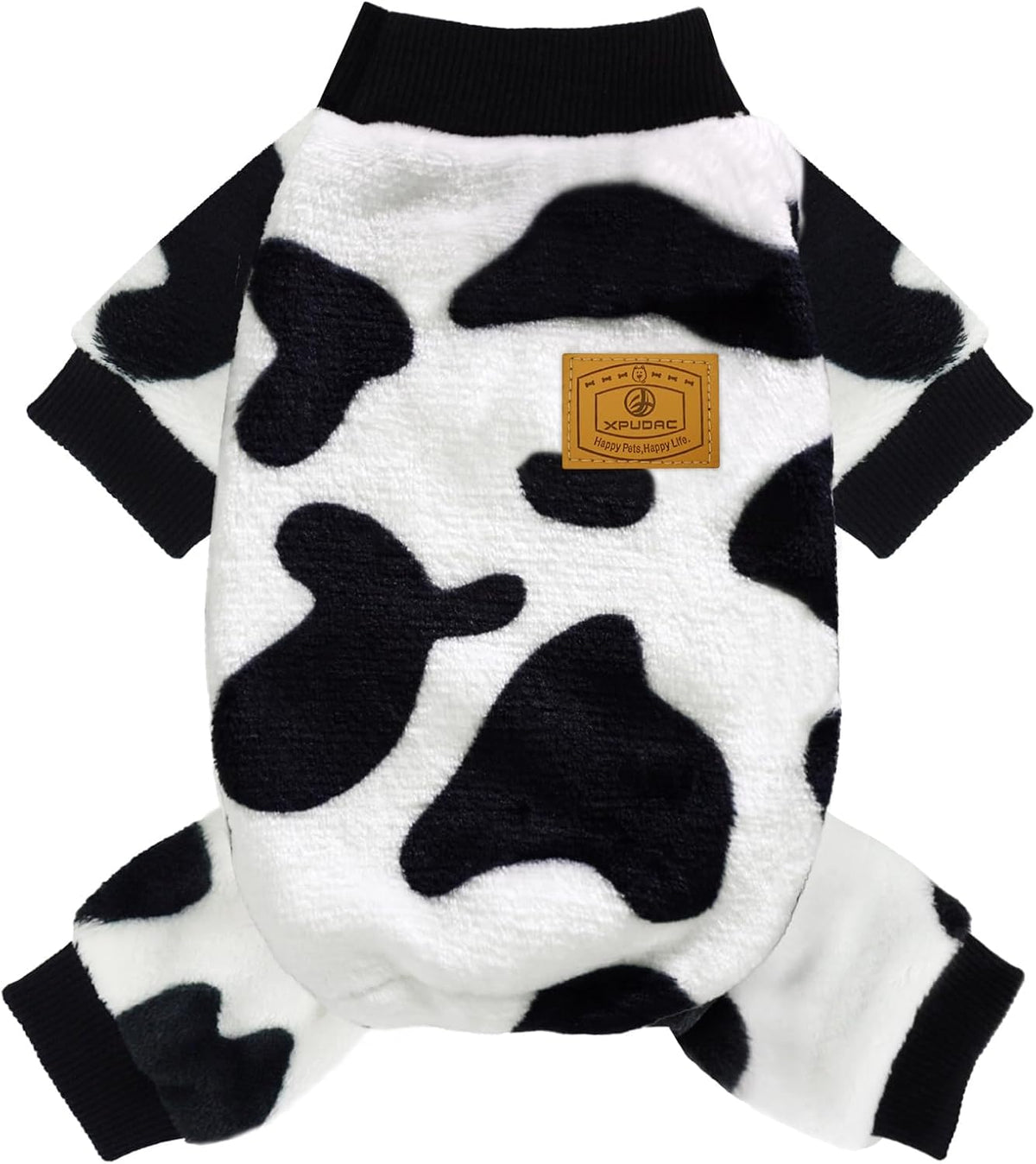 Cow Dog Sweater, Dog Winter Clothes for Small Medium Dogs Girl Boy Fleece Pet Pajamas for Winter - Cow / Medium(Weight:7-11lb, Chest:15-16.9")