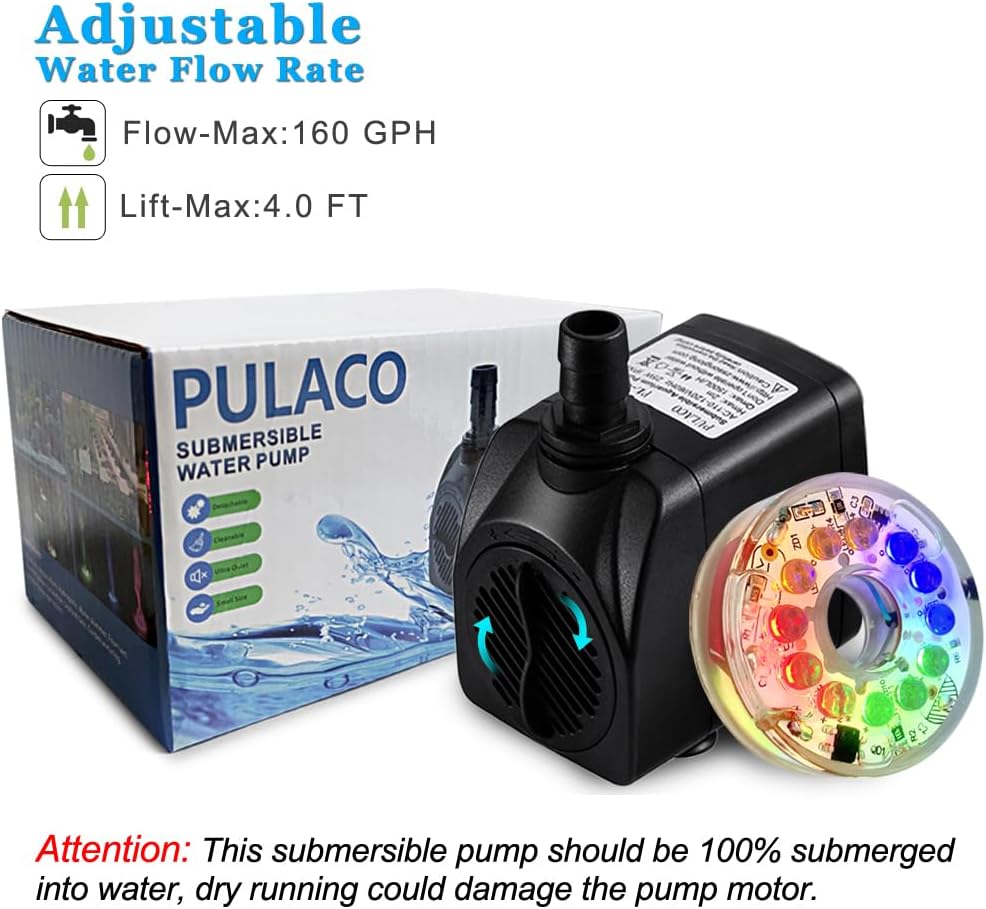 160GPH Small Fountain Pump - image 3