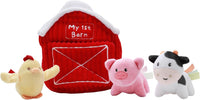 Baby Starters My First Golf plush play set in blue stripe with fabric bag, club, ball and flag - view 6