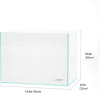 Aquarium 75H 37 Gallon Ultra Clear Glass Rimless Fish Tank – Essentials for Fish - Nano / 05Gal W14.2×D8.7×H10.2 in(36x22x26cm) - image 2