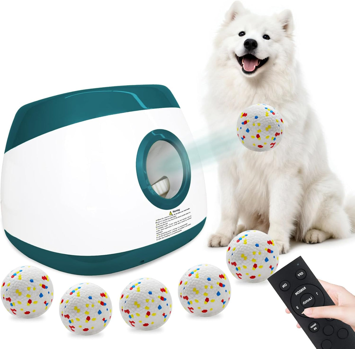 MEKAPLE Automatic Dog Ball Launcher - Dark Green
