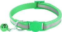 2 Pack Breakaway Cat Collars with Bells - Light Green - image 4
