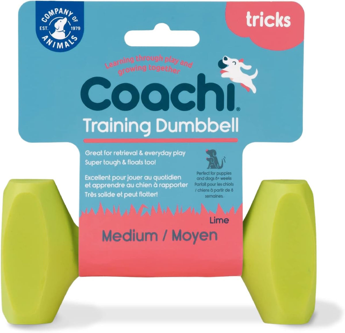 Coachi Training Dumbbell, Size Medium - Lime / Medium