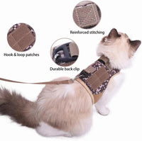 Cat Harness and Leash Set for Walking Escape Proof - Desert Camo / S 4-6 lbs - image 2