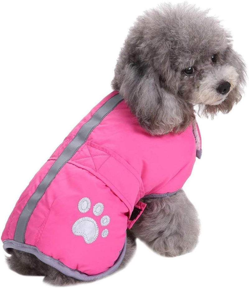 Queenmore Cold Weather Dog Coats Loft Reversible Winter Fleece Dog - X-Small / Pink