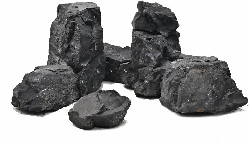 Aquarium Rock 5lb Fish Tank Stones for Aquarium Aquascape - 20LB(8pcs)3-9in.