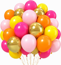 HILAVO Toy Inspired Story Balloons - Hot Pink Orange / 35PC