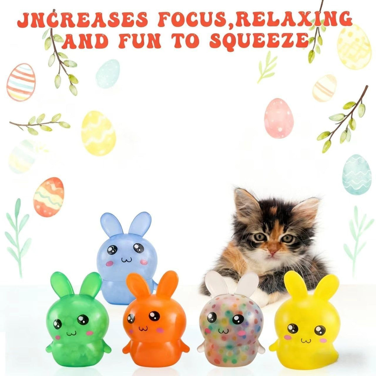 3pcs Squishy Textured Stress Balls Silky Fidget Toys - 5pc-C - image 4