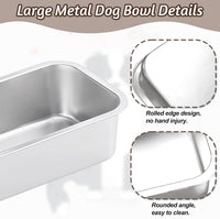 Stainless Steel Dog Water Bowl - 3 Pack-1.25 Gallon - image 4