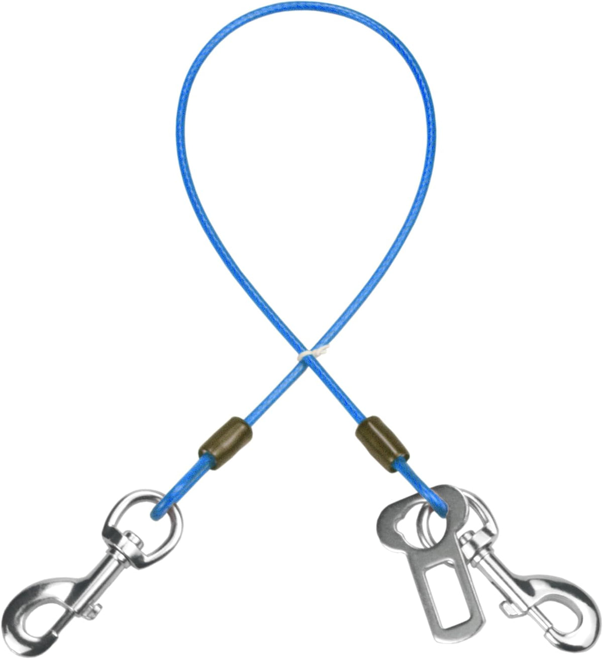 Dog Seat Belt Harness for Car - Blue / 16 inch/40 CM