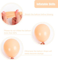 RUBFAC White Balloons Different Sizes 135pcs for Birthday Arch – Fun for Kids & Family - Nude - image 3