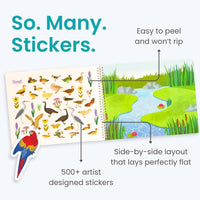 Cupkin Animal Habitats Sticker Book, 12 Coloring & Activity - Birds - image 2