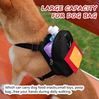 Dog Backpack Harness with Leash - Small / Black - image 2