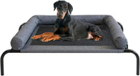 PETIME Cooling Elevated Pet Cushion Bed Raised Dog Cots for Small Dogs - 48 Inch