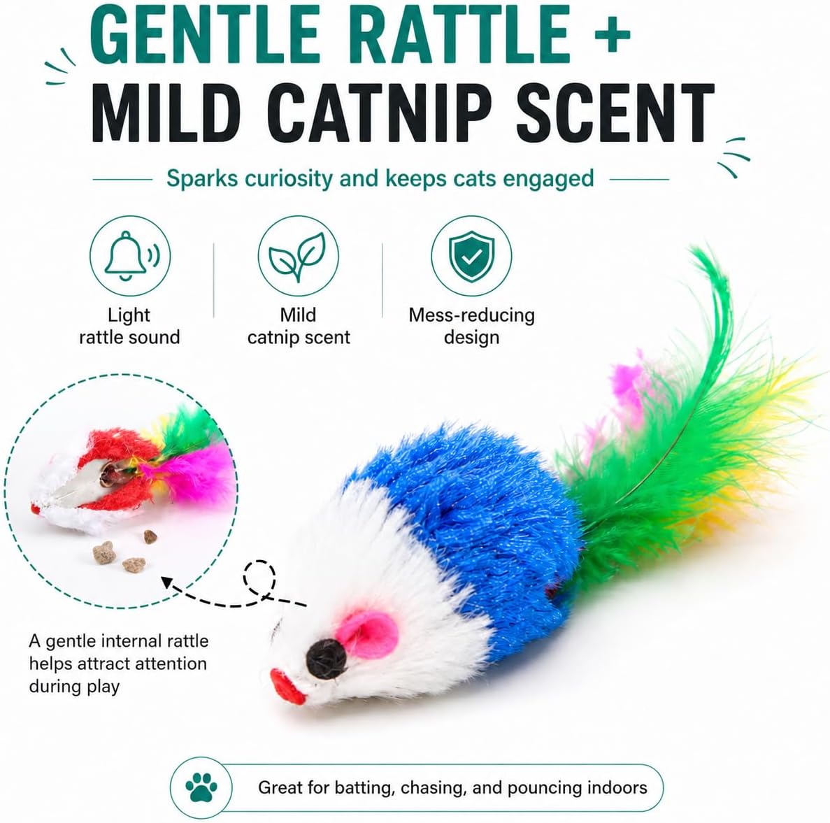 FYNIGO Cat Mouse Toys 17 Pack - image 4