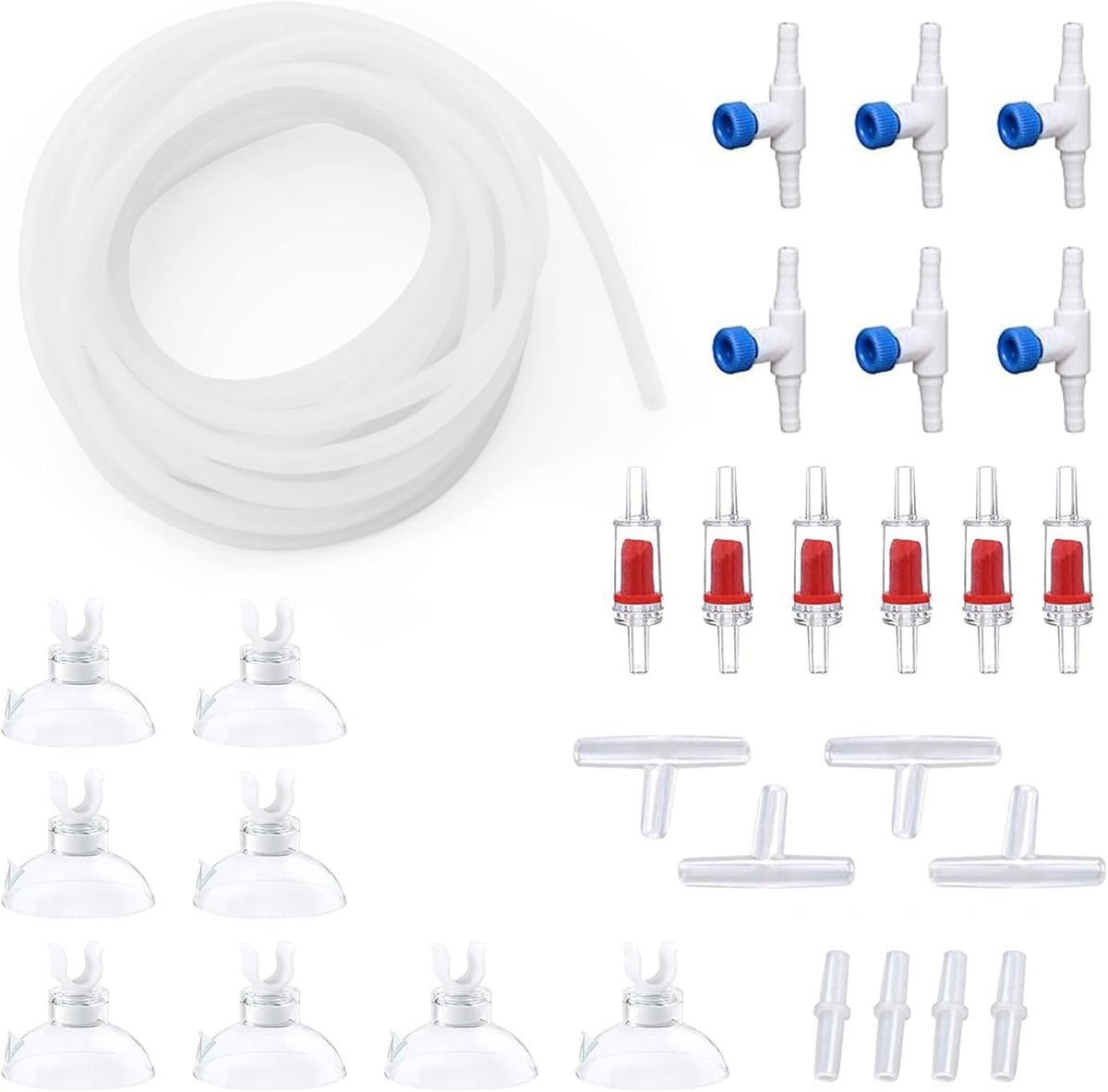25ft Air Hose 3/16inch for Aquarium with Connector Accessories - 25 ft. / Translucent