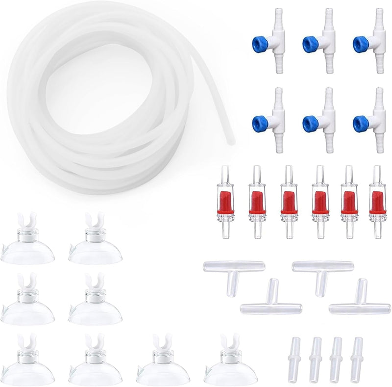 25ft Air Hose 3/16inch for Aquarium with Connector Accessories - 25 ft. / Translucent