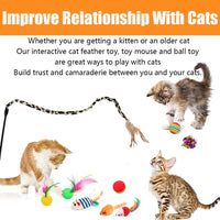 21 Pcs Cat Toys for Indoor Cats Collapsible Cat Tunnel Interactive - image 4
