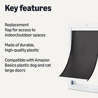 Amazon Basics Adjustable Plastic Dog and Cat Door - Large / Replacement Flap - image 3