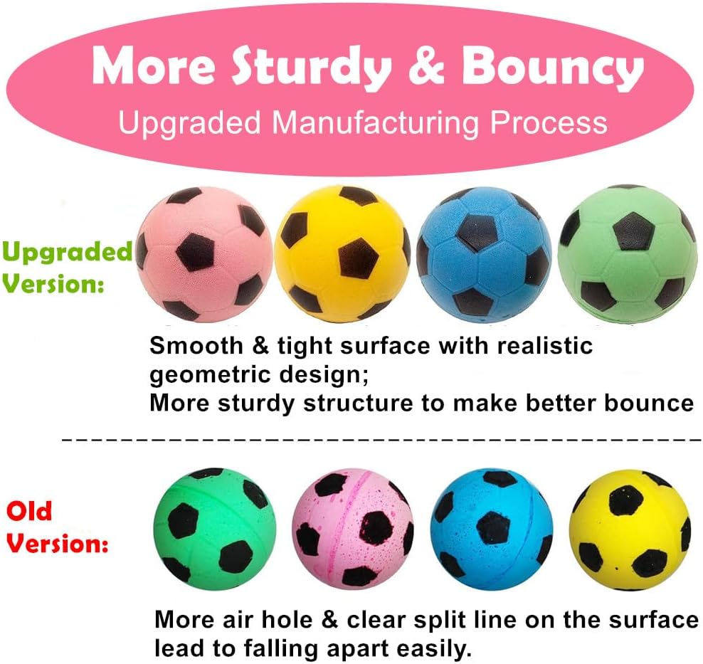 Foam Soccer Balls Cat Toys 100 Pack - 24 Pack - image 2