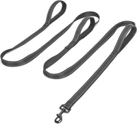 3 Handle Dog Leash 10FT Triple Handle Reflective Large Medium Dogs – Essentials for Dogs - Black