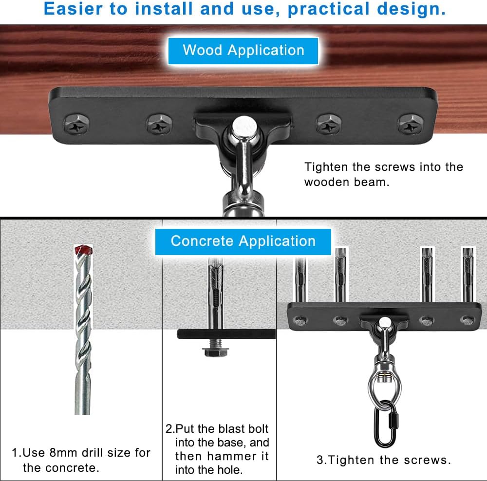 Dolibest Heavy Duty Swing Hanger - B:black Swing Hanger-1 Pack - image 3