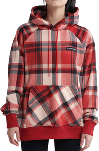 Spark Paws Human Hoodie, Matching Dog and Owner Clothes - Small / Red Plaid