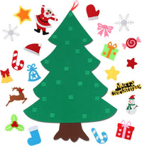 CASA CLAUSI Felt Christmas Tree for Kids DIY Decorations 2.6ft 22 Pcs – Fun for Kids & Family - 2.6*1.8 ft - image 3