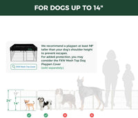 FXW Homeplus Indoor Dog Playpen, 24" H, for Puppies & Small Dogs - White / 24"H / 6 Panels - image 2