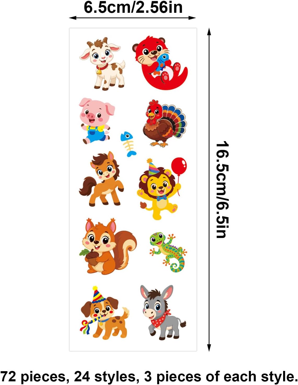 Puffy 3D Sticker for Kid & Toddler 500+ Variety Pack Cute Scrapbook - Animal Style - image 2