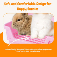 HoppScotch.bun Bumbox Large Rabbit Litter Box - Pink / Large - image 4