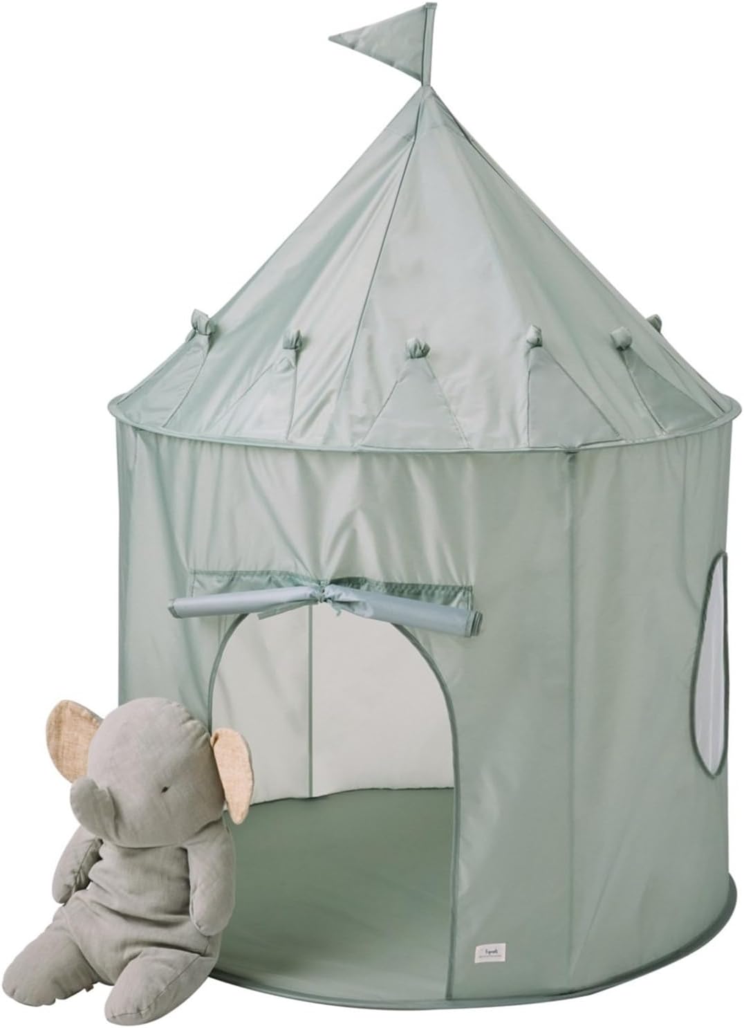 3 Sprouts Kids Play Tent for Ages 3 to 10 - Solid Green