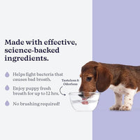 ROSEY'S PUPPY FRESH BREATH - Dog Water Additive for Dental Care - Maintains Fresh Breath & Clean Teeth for Dogs - Dog Breath Freshener for Promoting Healthy Gums & Fights Plaque Buildup - 8 Oz