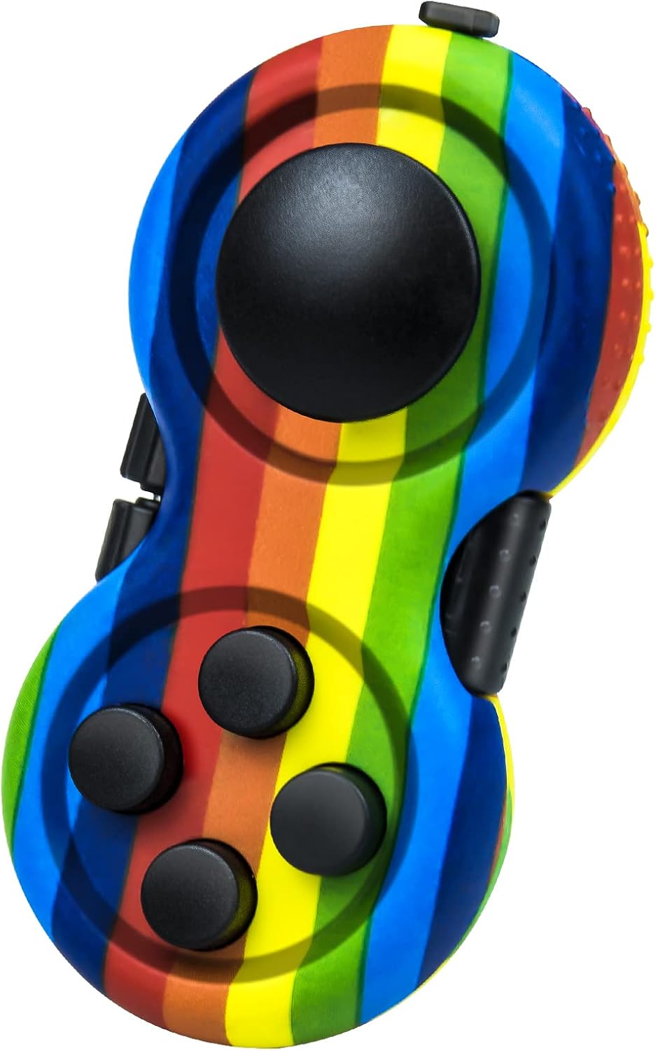 Original Fidget Toy Game, Rubberized Classical Controller – Fun for Kids & Family - 1 / Rainbow Style