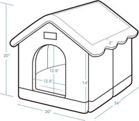 Dog House Indoor, L Size Indoor Dog House for Medium Dog – Essentials for Dogs - Gray / XL - image 3