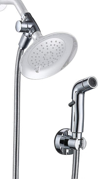 G-Promise 2 Mode Dog Shower Attachment with Extra Long Hose Adhesive - 118 Inch Hose / Chrome