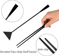 Aquarium Aquascaping Tool Stainless Steel Aquascape Tools Kit 4 in 1 Anti-Rust Fish Tank Starter Kit with Tweezers Scissors Spatula for Aquarium Plants (Black)