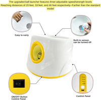Automatic Ball Launcher for Dogs ，The Upgraded Premium Ball Thrower - Yellow - image 2